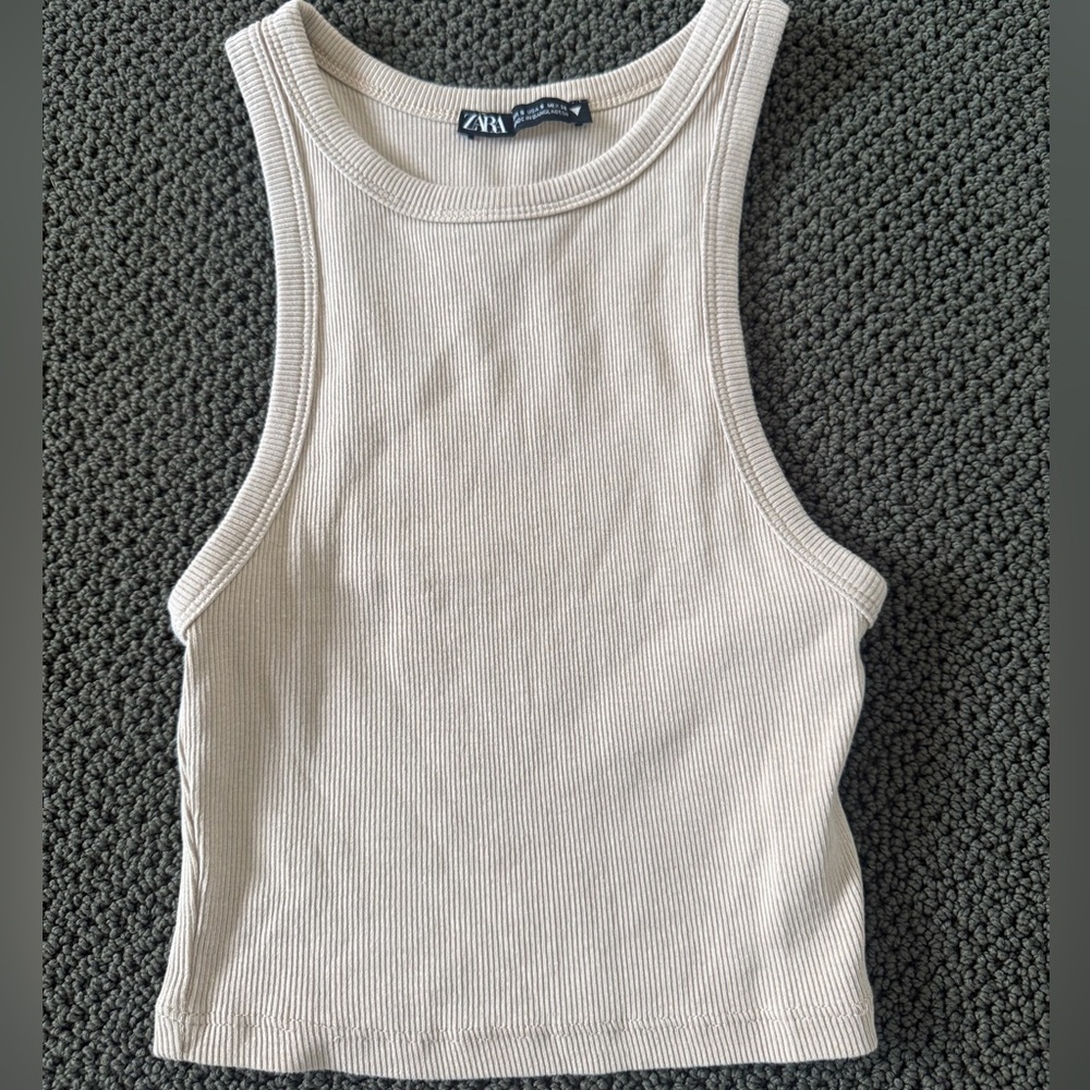 Tan Zara Tank